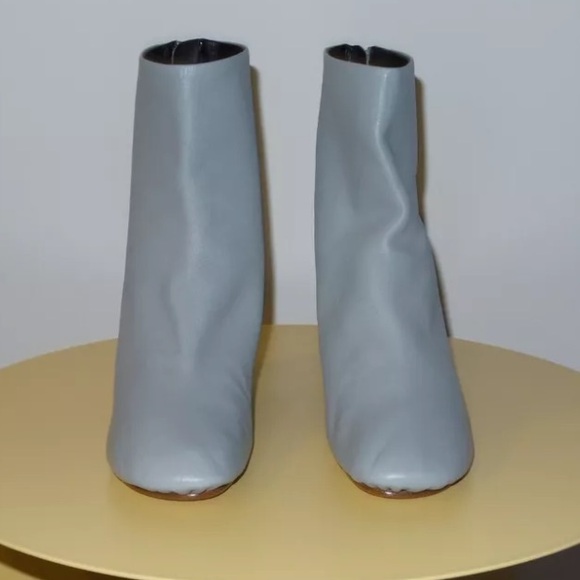 $1400 CELINE LAMBSKIN LEATHER BALLET RELOADED GREY BOOT 80 SIZE 38 - Picture 2 of 9